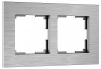 Рамка на 2 поста Werkel AluMax алюминий W0023506