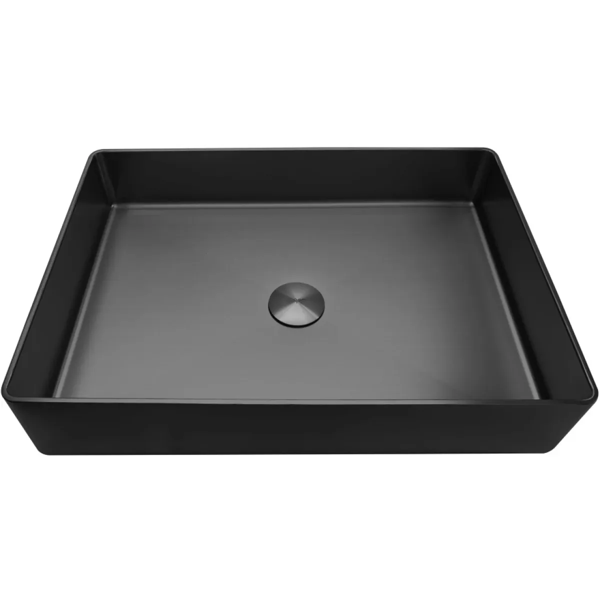 Раковина-чаша Abber Wasser Kreis AF2400MB 51x36 см, накладная, черный матовый