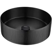 Раковина-чаша Abber Wasser Kreis AF2411MB 40,2x40,2 см, накладная, черный матовый