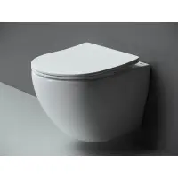 Унитаз подвесной Ceramica Nova Metropol CN4002 безободковый, с сиденьем микролифт, белый