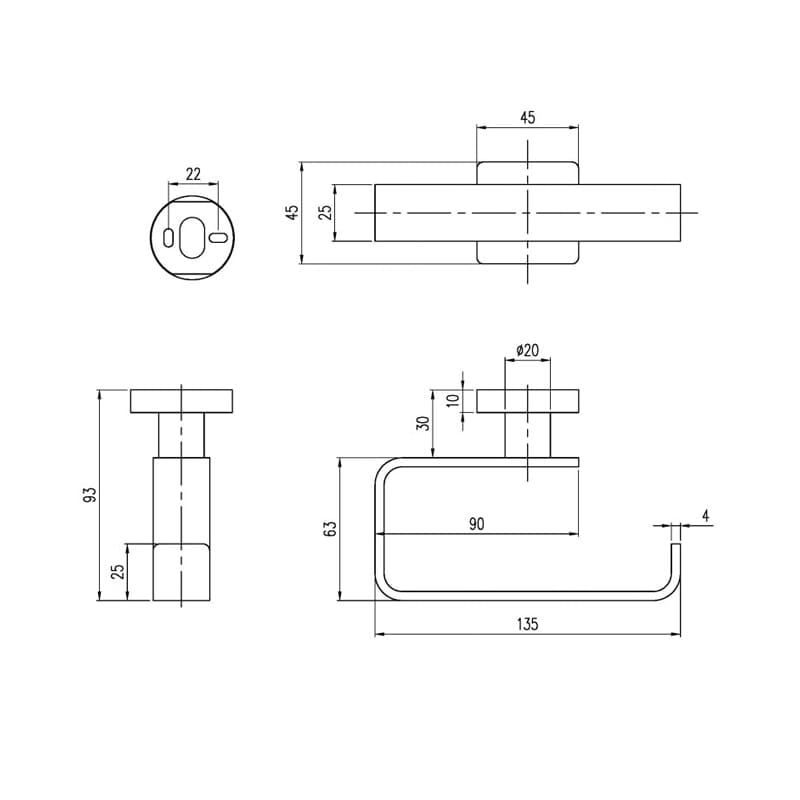 Держатель для туалетной бумаги Villeroy&Boch Elements – Striking 13,5 TVA15201400076 золото