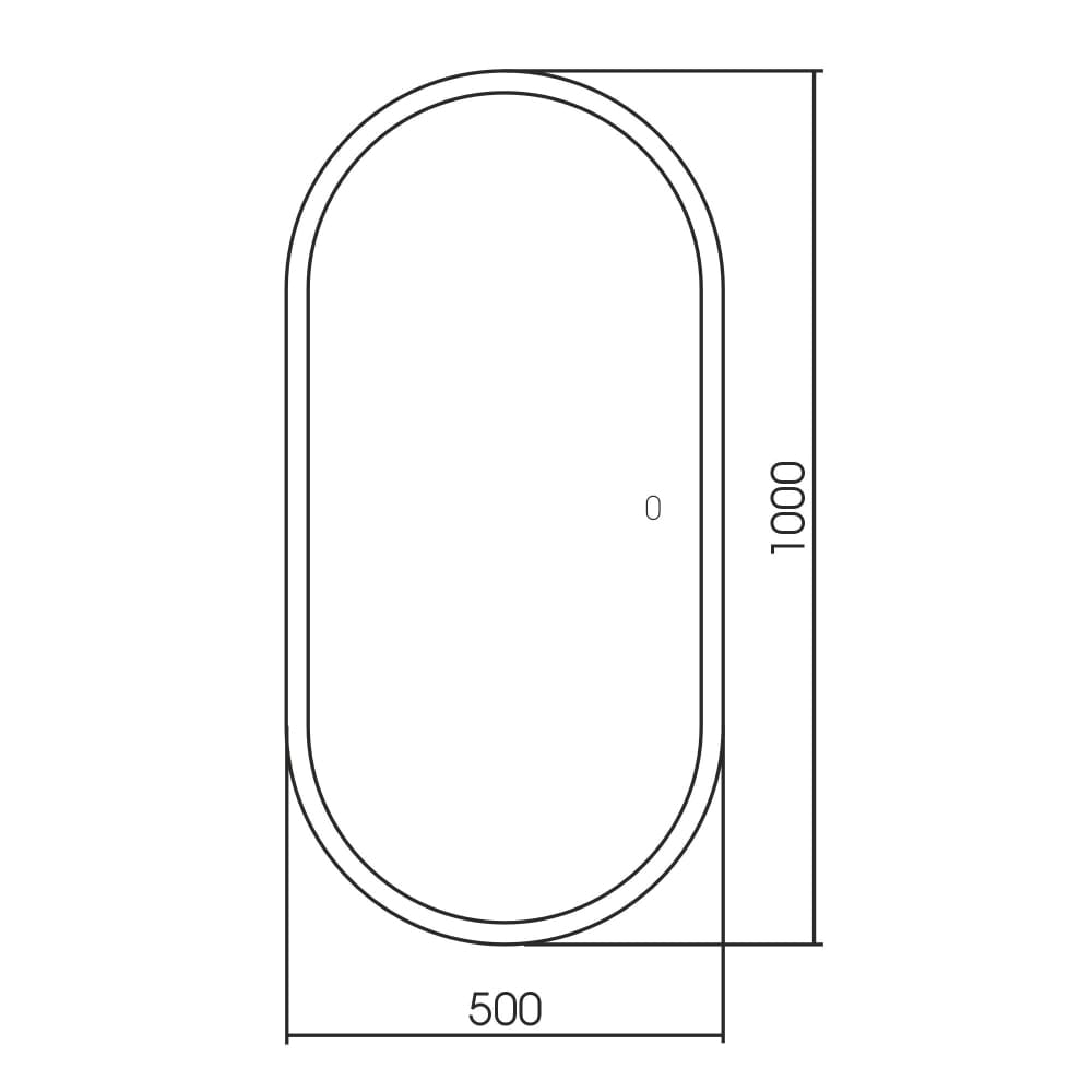 Зеркало с подстветкой Abber Kontur AG6303S-1.0