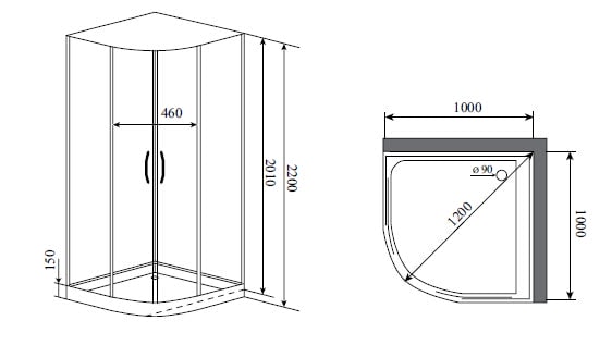 Душевая кабина Timo Premium IMPI H-517