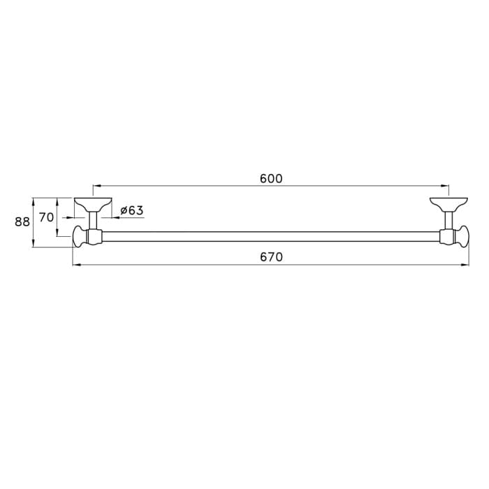 Полотенцедержатель Stella Roma 60 RM 10002 CR00