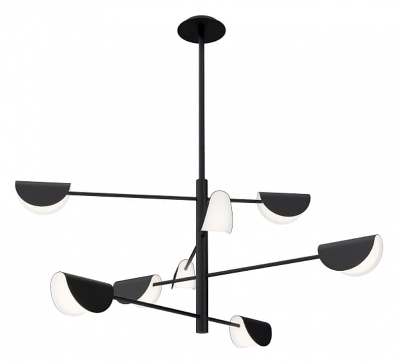 Люстра на штанге Maytoni Моллис MOD126PL-08B