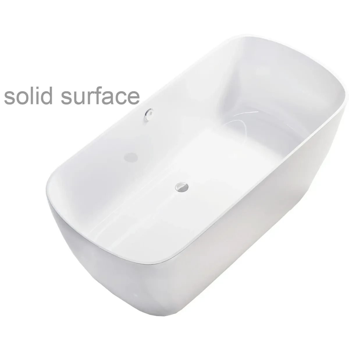 Ванна из литьевого мрамора Astra-Form Антарес Solid Surface 01010074 160x75 см, отдельностоящая, белый матовый