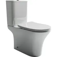 Унитаз-компакт Ceramica Nova Fortuna CN9001 безободковый, с сиденьем микролифт, белый