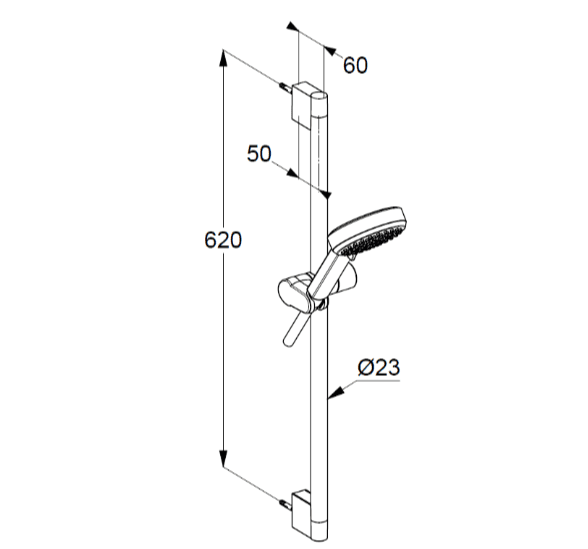 Душевой гарнитур Kludi Dive 6863005-00