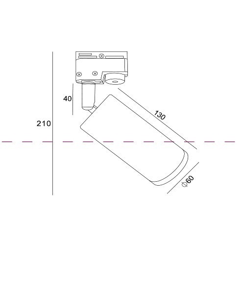 Светильник на штанге Maytoni Focus TR004-1-GU10-B