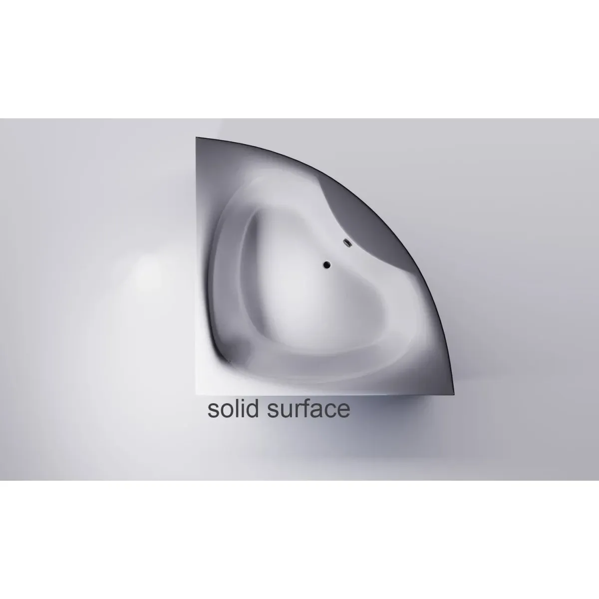 Ванна из литьевого мрамора Astra-Form Виена Solid Surface 01010071 150x150 см, угловая, белый матовый