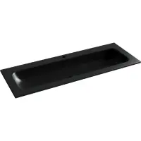Раковина Ceramica Nova Grace CN7017MB 121x45,7 см, накладная, черный матовый