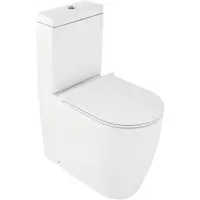 Унитаз-компакт Jacob Delafon Soprano UJAK102-0 + ETAK212-0 + E33127-0 безободковый, с сиденьем микролифт, белый