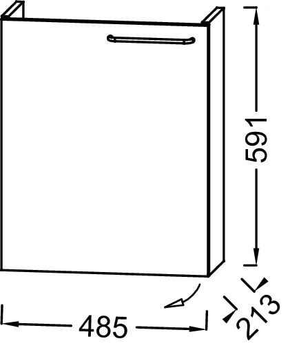 Тумба под раковину Jacob Delafon Odeon Rive Gauche EB2581G-R9-E10