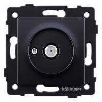 ТВ-розетка и SAT-розетка оконечная без рамки Kollinger  REA-020BK