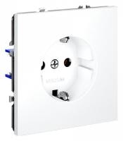 Розетка с заземлением без рамки Voltum S70 VLS040102
