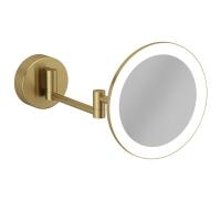 Косметическое зеркало Kludi Vela R 58995N0W брашированное золото