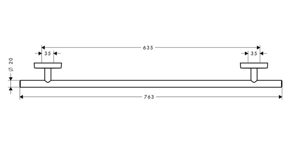 Полотенцедержатель hansgrohe Pura Vida 41506000