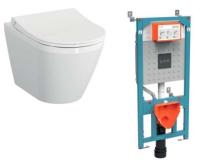 Подвесной унитаз Vitra Integra 9856B003-7205 с инсталляцией