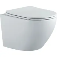 Унитаз подвесной Aquatek Европа AQ1901-MW безободковый, с сиденьем микролифт, белый матовый