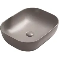 Раковина-чаша CeramaLux 78104MH-5 50,5x40,5 см, накладная, светло-серый матовый