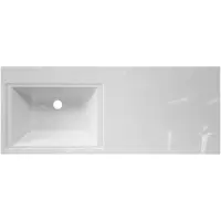 Раковина Misty Даллас ФР-00001490 120,2x48,2 см L, над стиральной машиной, белый