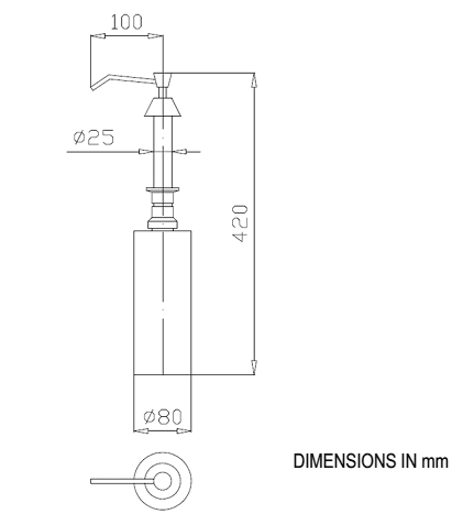 Диспенсер для мыла Nofer Inserts 03101.B