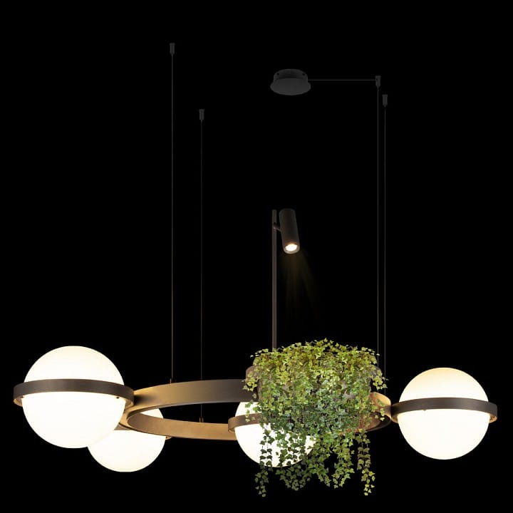 Подвесная люстра Loft it Jardin 10121/4 Dark grey