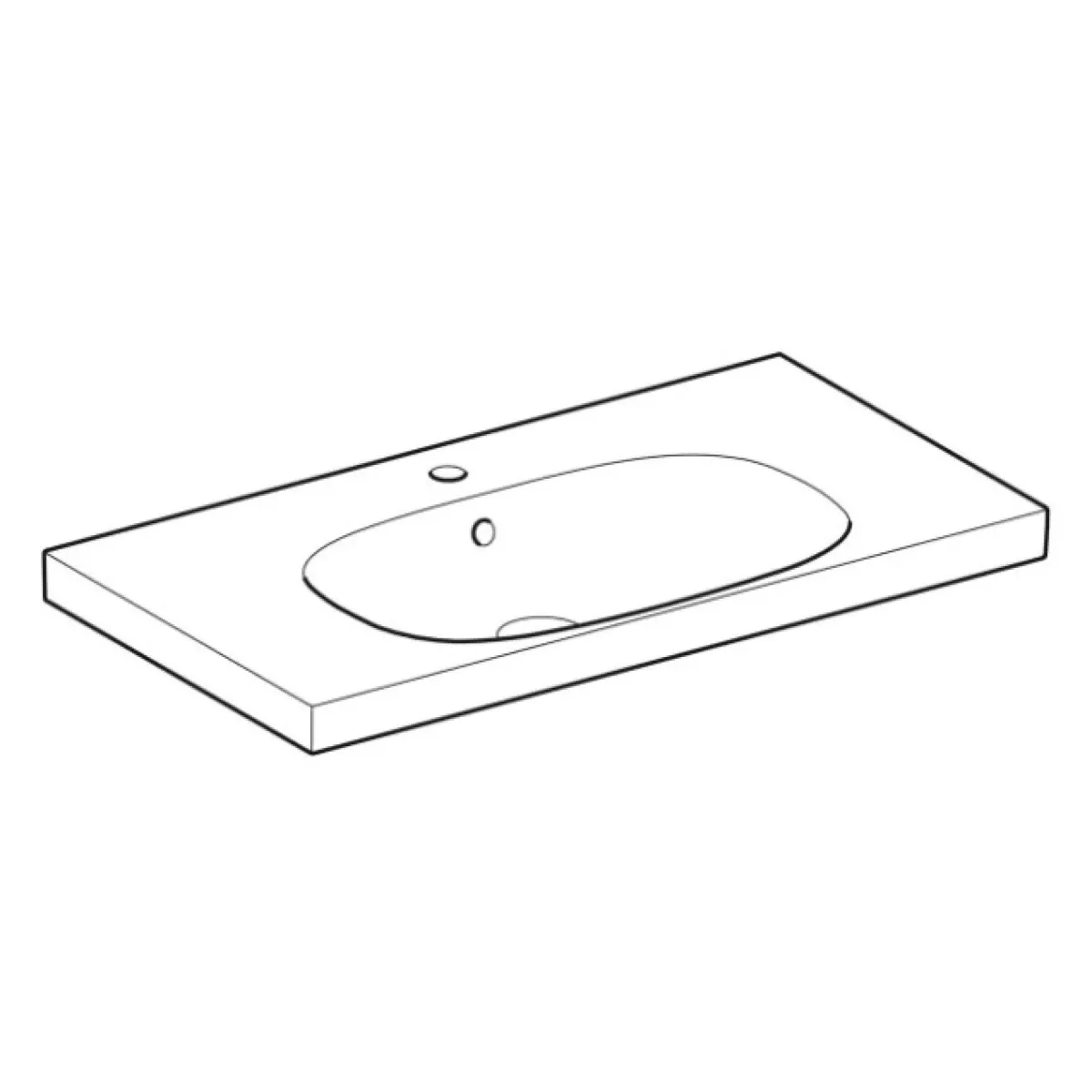 Раковина 90x48,2 см Geberit Acanto 500.623.01.2