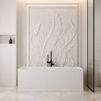 Ванна из искусственного камня Abber Stein 160x70 AS9640-1.6 белый матовый