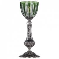 Настольная лампа декоративная Bohemia Ivele Crystal 7100 71100L/15 NB P1 Clear-Green/H-1H