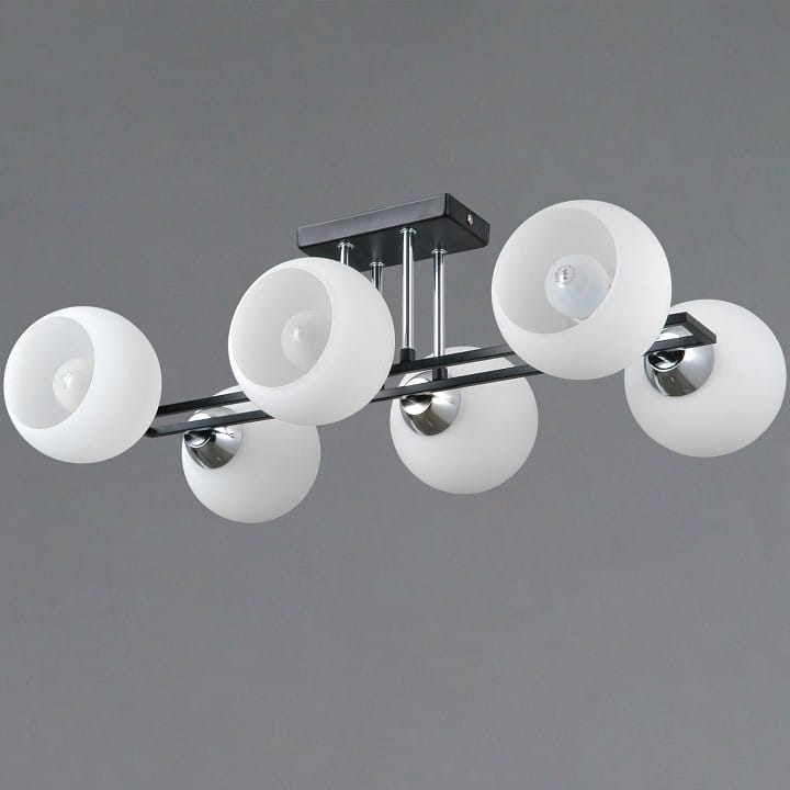 Потолочная люстра ILLUMICO TRENTO IL0791-6CSQ-25 BK CR TRENTO