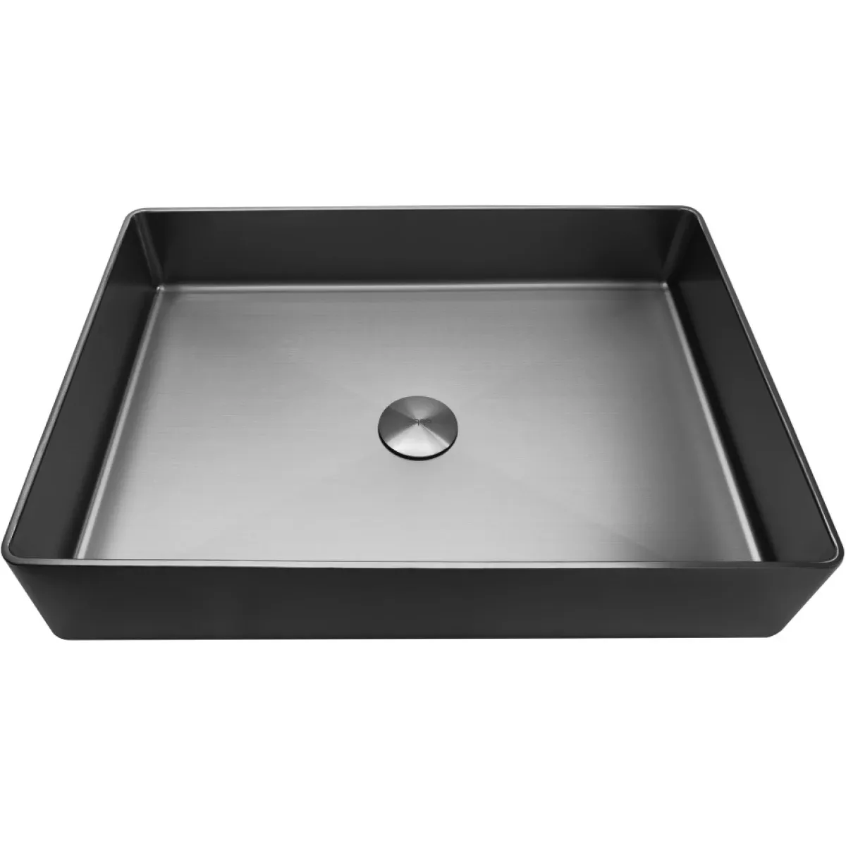 Раковина-чаша Abber Wasser Kreis AF2400GM 51x36 см, накладная, оружейная сталь матовый