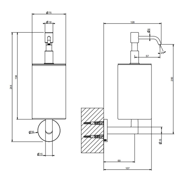 Дозатор для мыла Gessi Tondo 63614#031