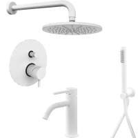 Комплект смесителей Paffoni Light KITLIG015BO071 белый матовый