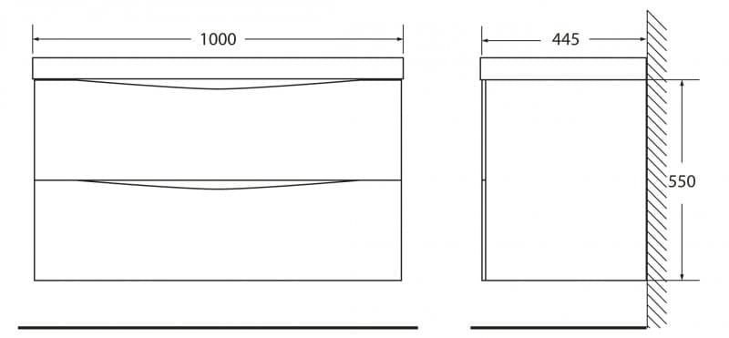 Тумба под раковину Belbagno Marino MARINO-1000-2C-SO-RN-P Rovere Nature