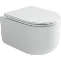 Унитаз подвесной Ceramica Nova Ulma CN4006 безободковый, с сиденьем микролифт, белый