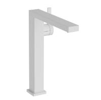 Смеситель для раковины hansgrohe Tecturis E 73070700 с донным клапаном белый матовый