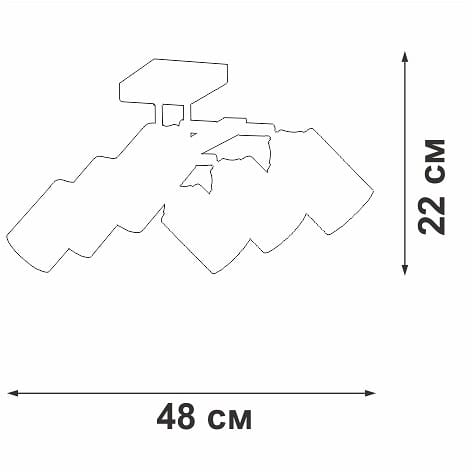 Люстра на штанге Vitaluce V2833 V2833-1/6PL