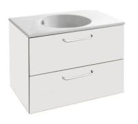 Тумба под раковину Jacob Delafon Odeon Rive Gauche 80 EB2522-R9-N18 белый ручки черный