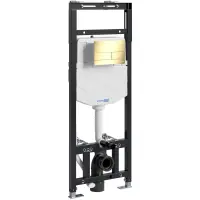 Инсталляция для унитаза WasserKRAFT Alme 15 15TLT.010.ME.PG04 с кнопкой смыва, золотой