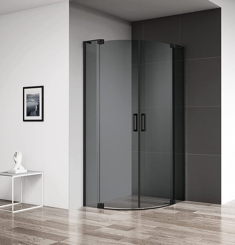 Душевой уголок Cezares Slider 100x100 SLIDER-R-2-90/100-GRIGIO-NERO