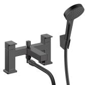 Смеситель на край ванны hansgrohe Vernis Shape 71462670 на 2 отверстия и ручной душ