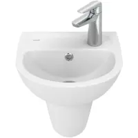 Раковина Creavit Oval TP135-00CB00E-0000 35,1x29,7 см, подвесная, белый