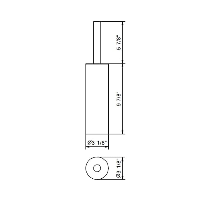 Ершик подвесной Fantini Young 96 P5 7646 черный