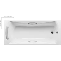 Акриловая ванна Sonata PU Plus 180x80 Ravak CW010P0000