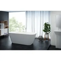 Ванна из литьевого мрамора Cezares Titan TITAN-SQUARE-170-70-57 170x70 см, отдельностоящая, белый