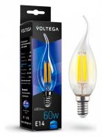 Лампа светодиодная Voltega свеча на ветру (Candle wind) 6Вт E14 6Вт 4000K 7018
