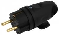Вилка угловая с заземлением Эра  VX11-B-IP44