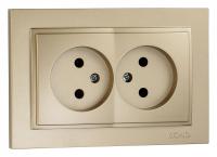 Розетка двойная Mono Electric Despina 102-222205-121