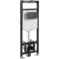 Инсталляция для унитаза WasserKRAFT Alme 15 15TLT.010.ME.MB04 с кнопкой смыва, черный матовый